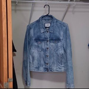 FOREVER 21 jean denim jacket cropped